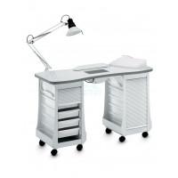 Стол маникюрный 2-ной с вытяжкой 127 LХ