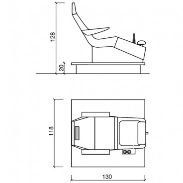 Педикюрный СПА комплекс "STREAMLINE PIPELESS DECK"