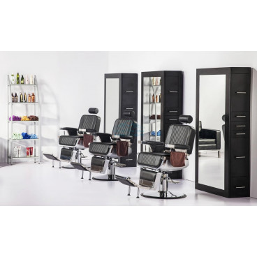 Мужское парикмахерское кресло "A300" Черное
