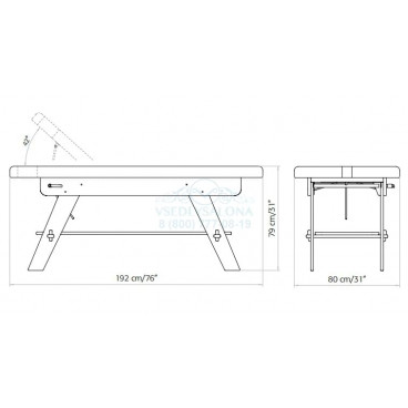 Массажная кушетка "Sowelle"