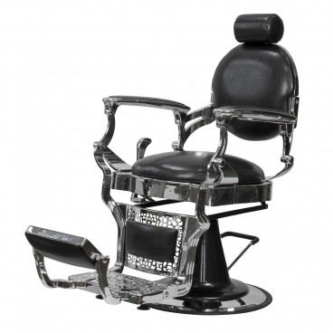 Кресло мужское барбер "Ричард" каркас хромированный