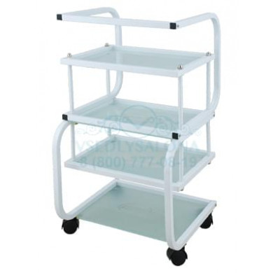 Столик косметологический (металл/стекло) - н01