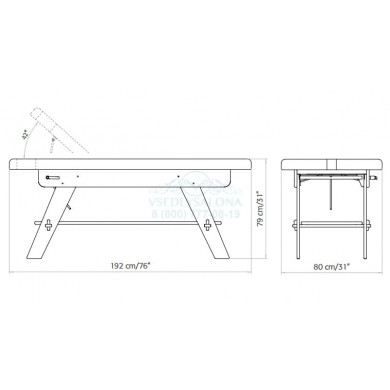 Массажная кушетка "Sowelle"