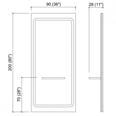 Зеркало парикмахерское "ATMOSPHERE"
