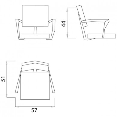 Кресло парикмахерское "Oneida"
